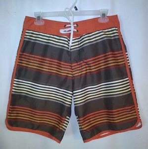 Old Navy Bathing Suit/Board Shorts Striped sz S